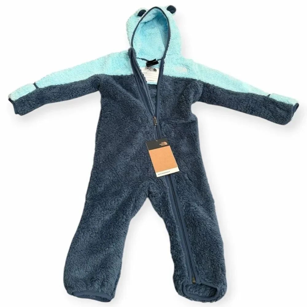 The North Face Unisex Baby Shady Blue Baby Bear One Piece size 12-18 Months New